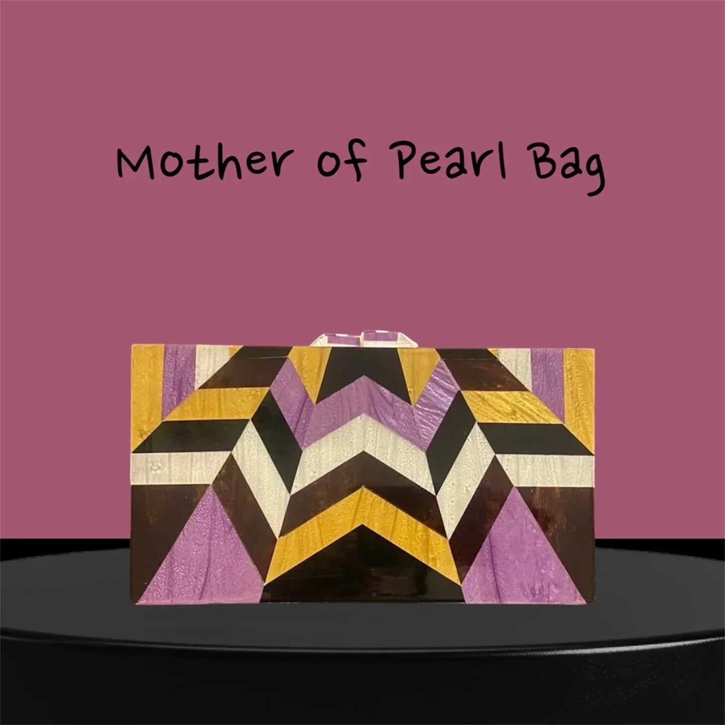 The Mother of pearl -Zigzag Elegance Bag - The Concept Store 3