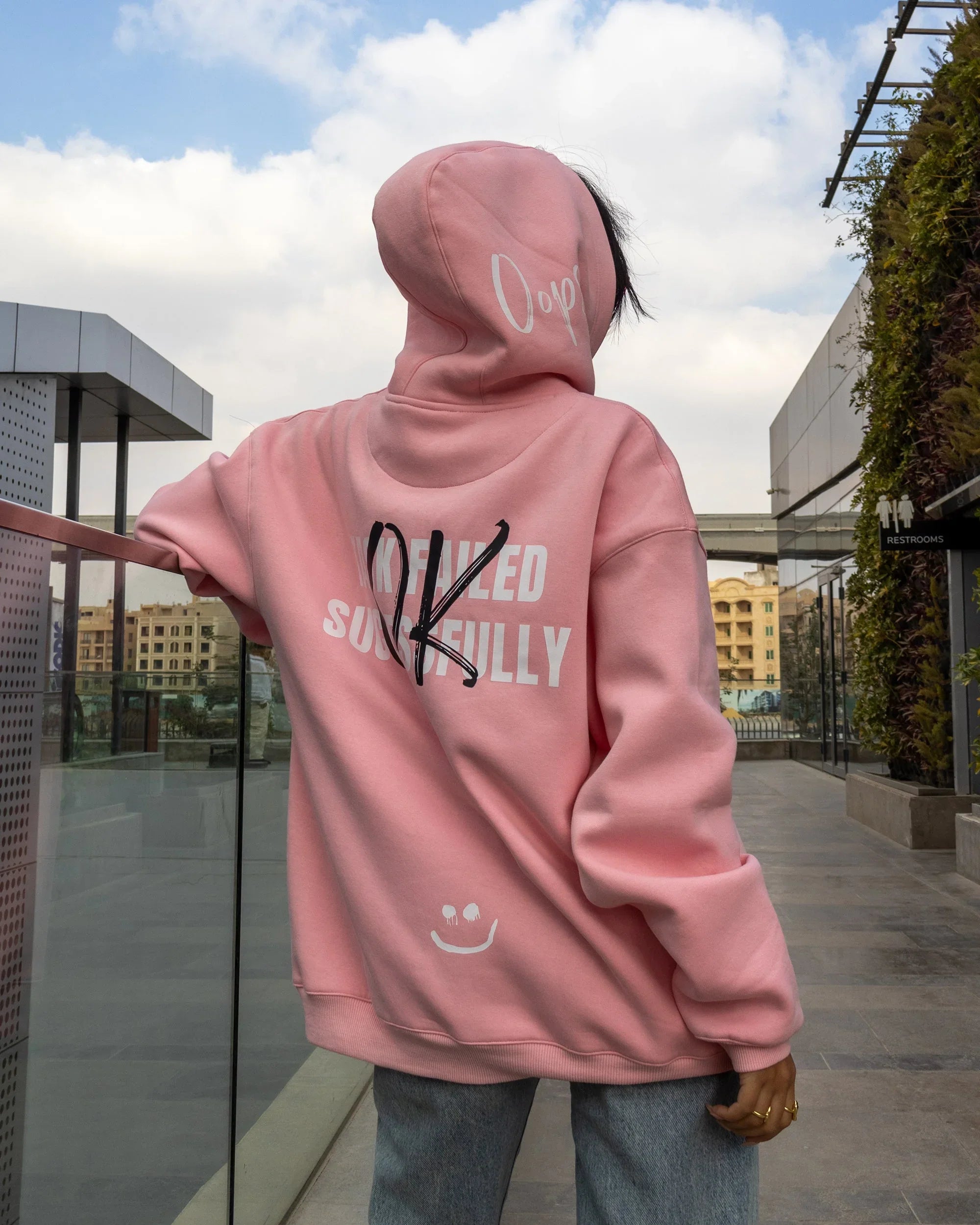 NAS Trends - Successfully Unisex Oversized Hoodie - Rose 1