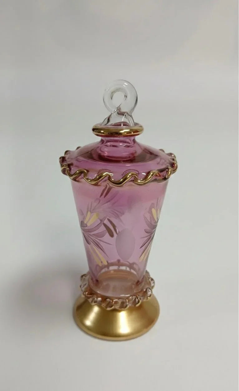 Lavender - Small hand made glass lantern 1