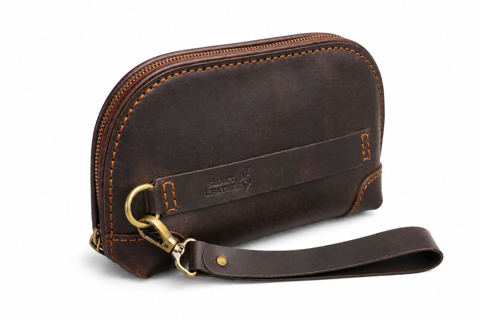 Brown Curvy Bag - Smart Leather
