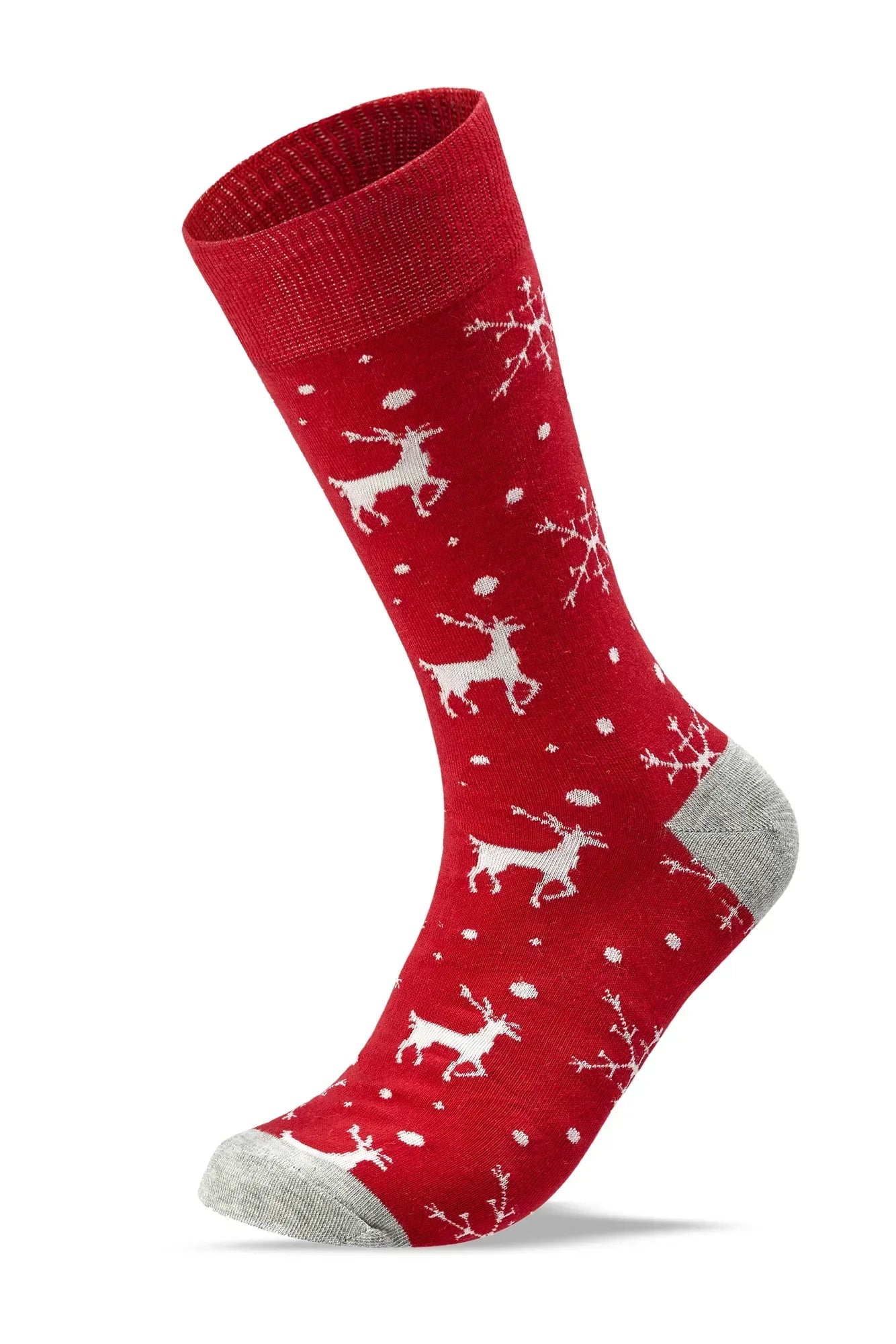 Men Set Of 3 Long Christmas Gift Patterns Socks Multi Color - Sam Socks - Babazzaro