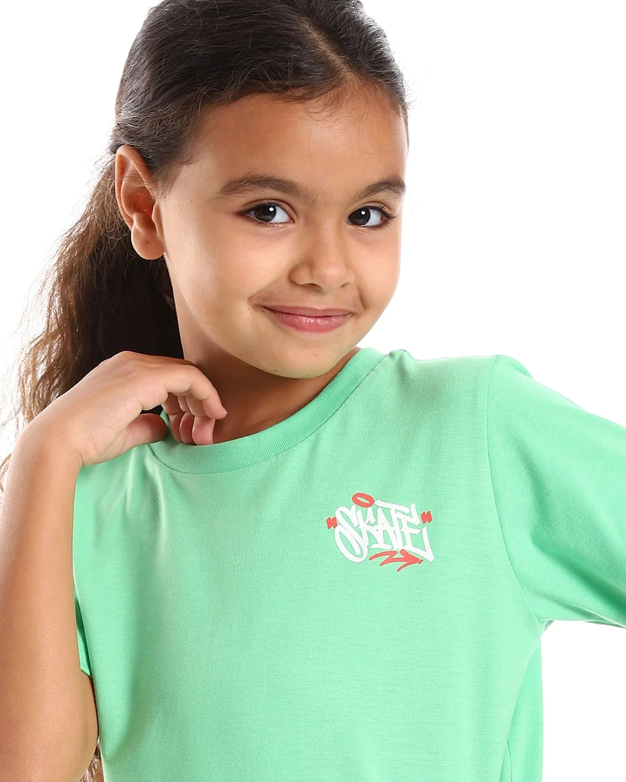 Skate Kids SS T-Shirt - Apple Green - NAS Trends - Babazzaro