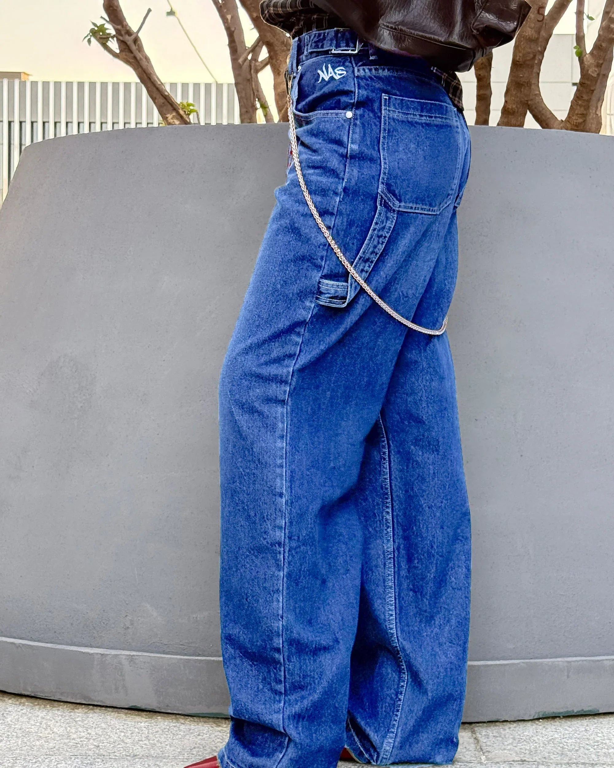 NAS Trends - Women Baggy Pant - Light Blue 2