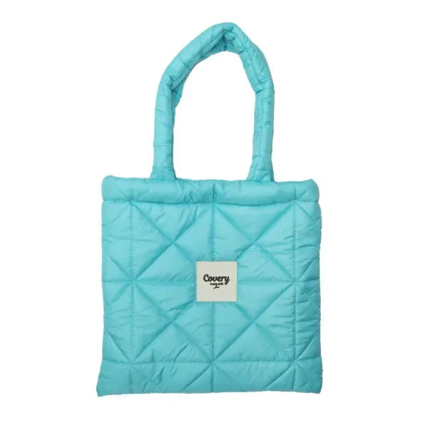 Baby Blue Puffy Tote Bag - Covery - Babazzaro