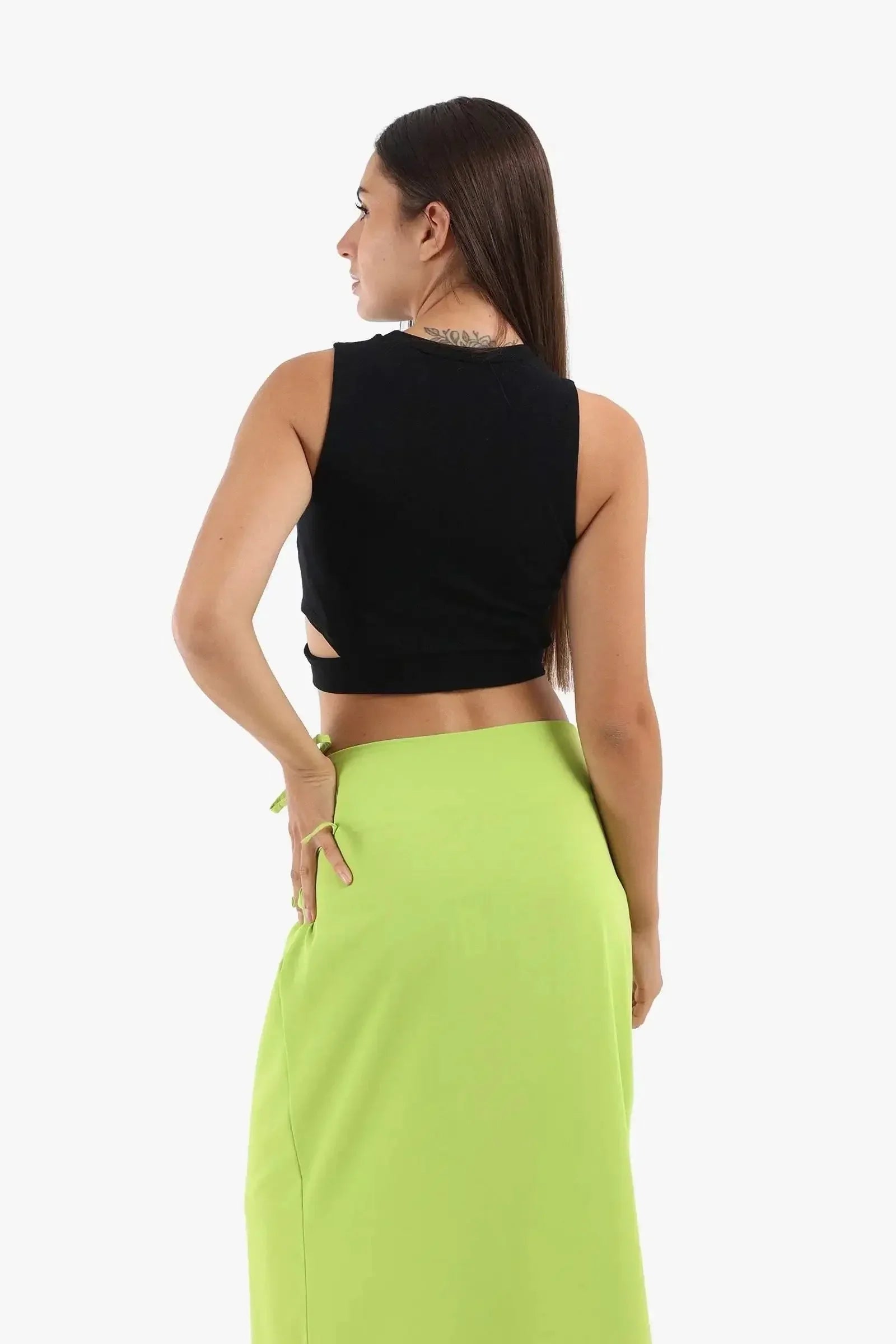 Carina - Ribbed Top with Cut Out Sides 3