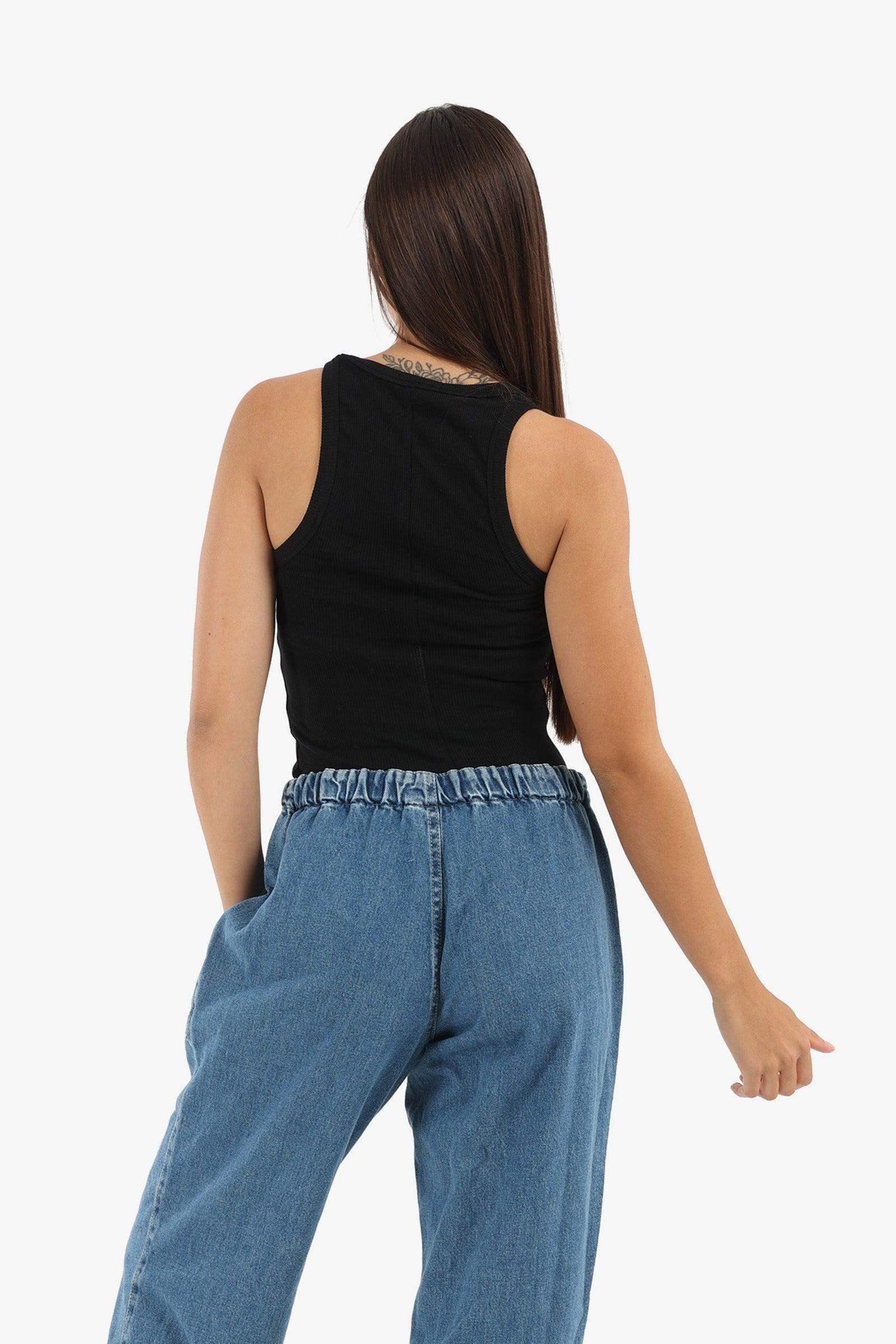 Carina - Plunge Round Neck Top 9