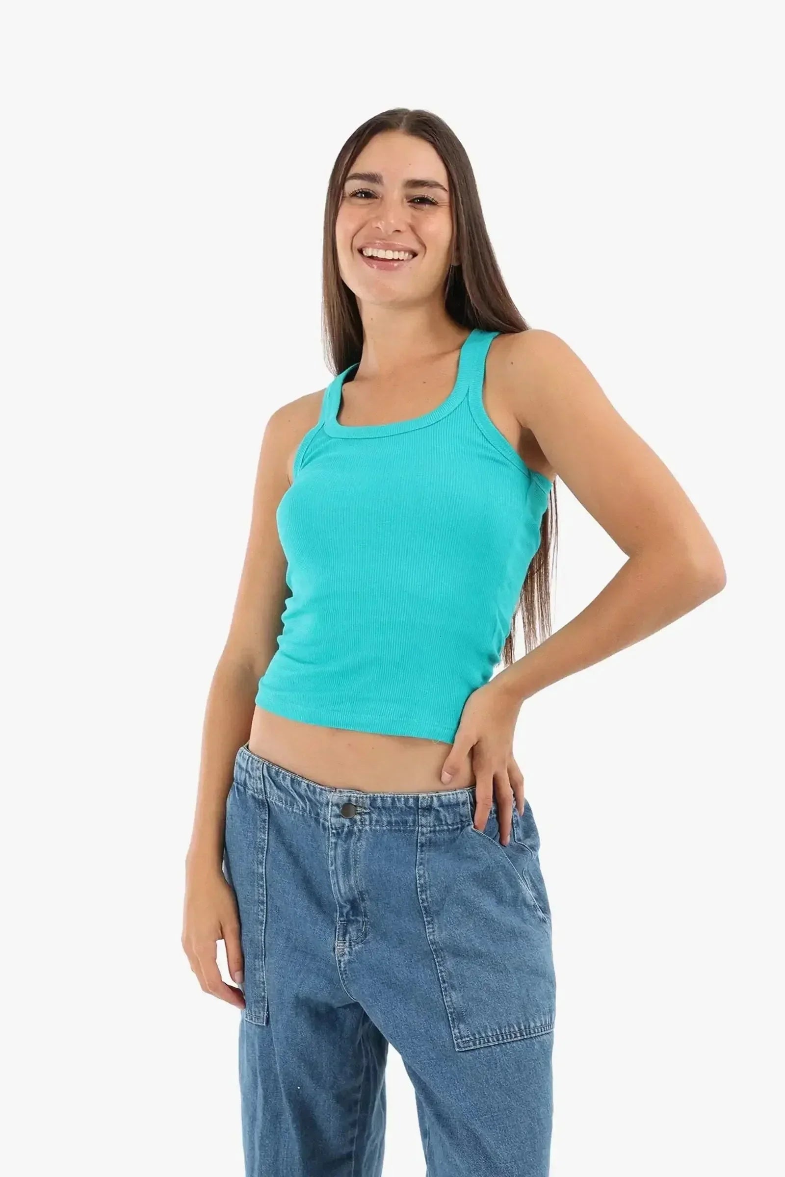 Carina - Plunge Round Neck Top 12