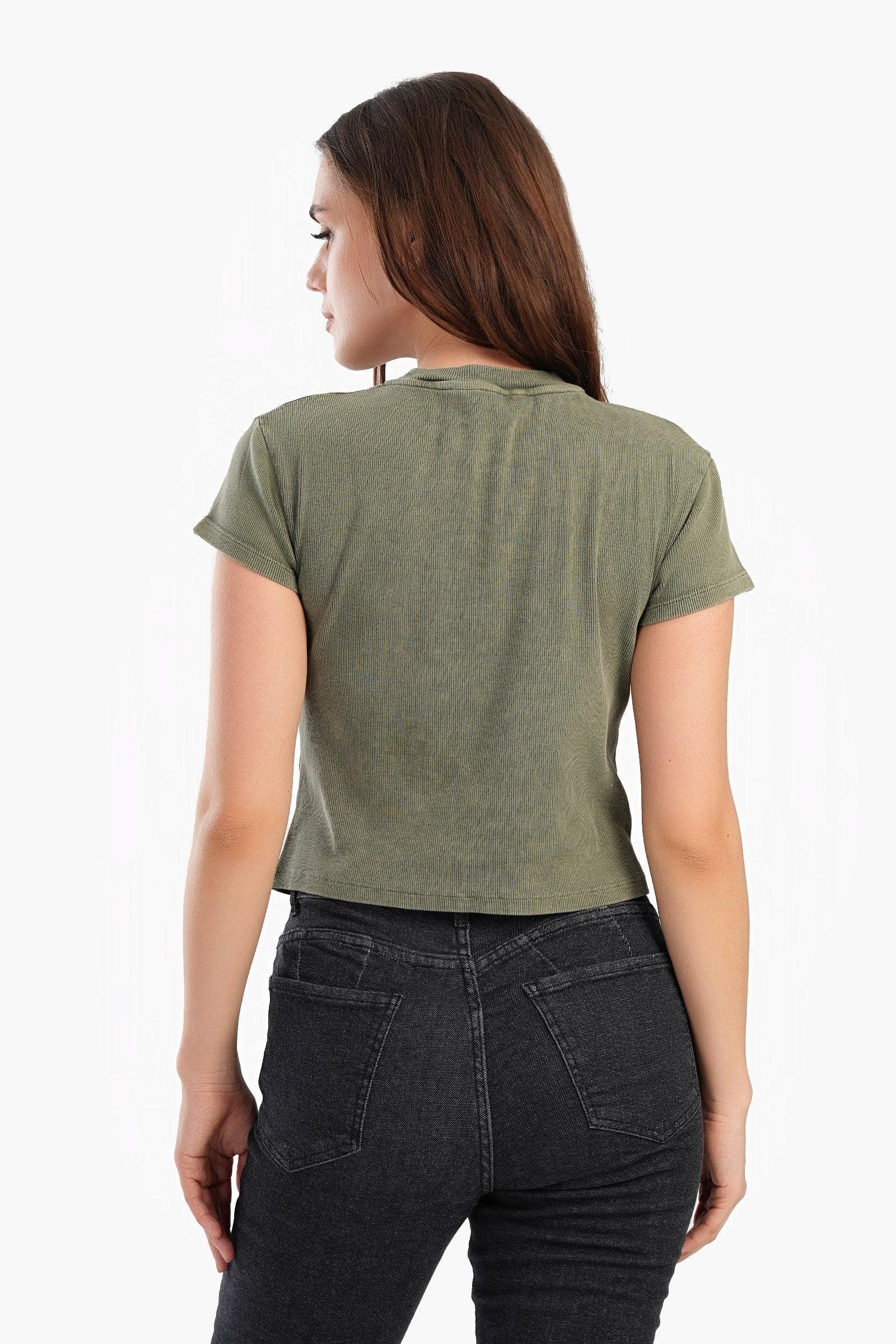 Carina - Ribbed Short Sleeves Top 2