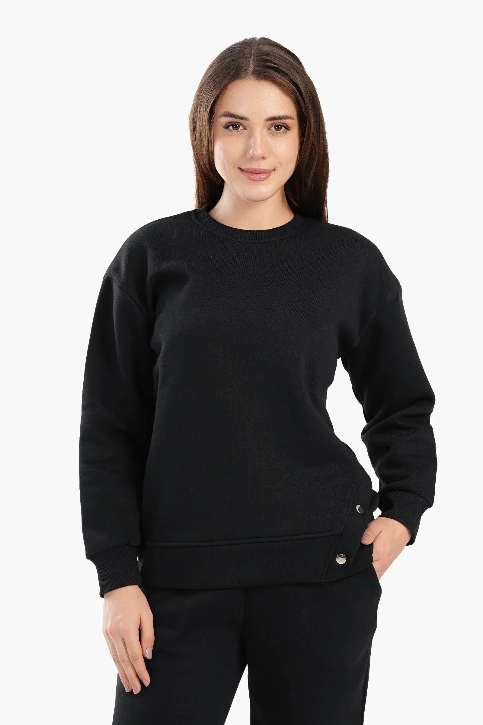 Carina - Round Neck Lounge Sweatshirt 1