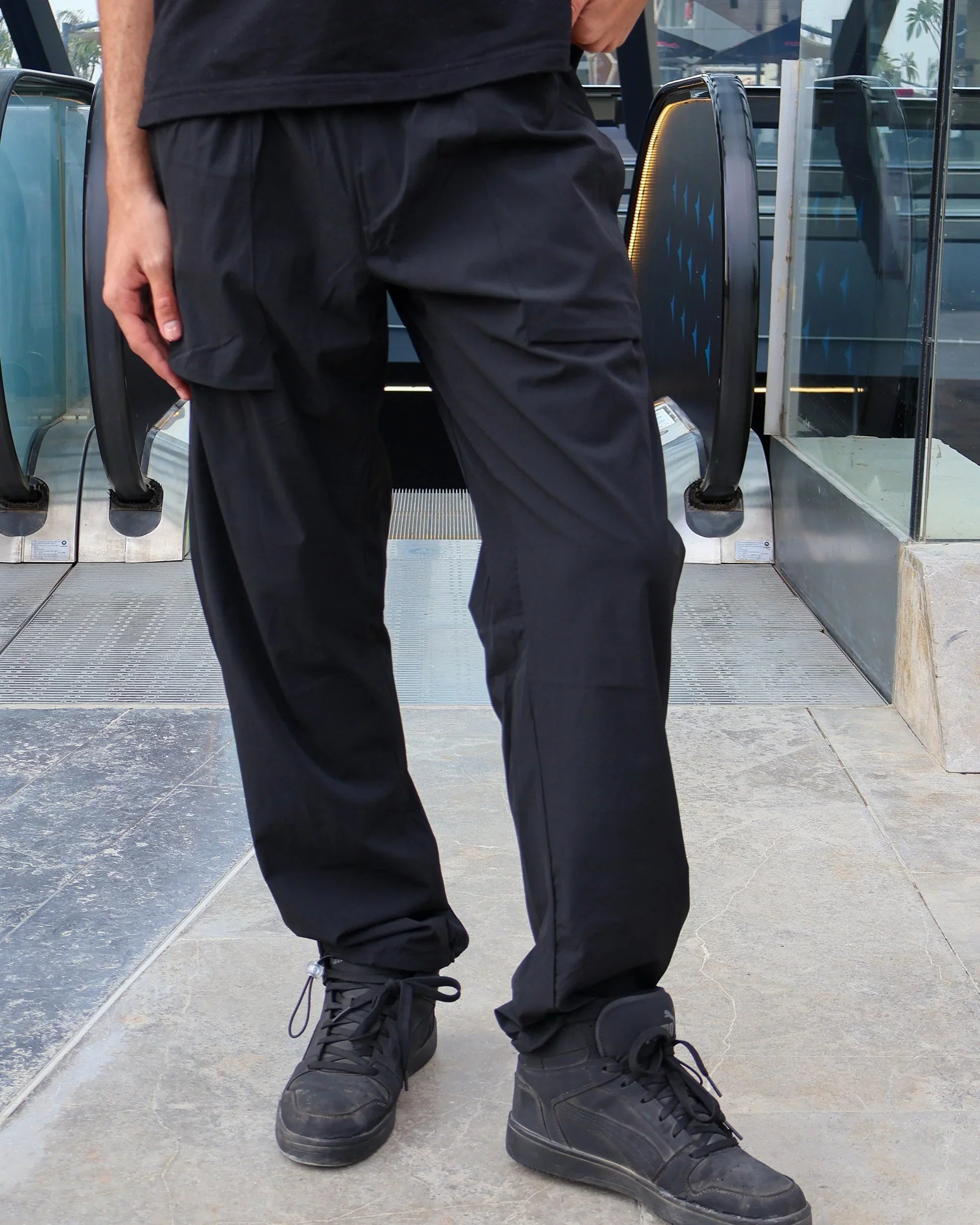 Basic Men Soft Pants - Black - NAS Trends 1