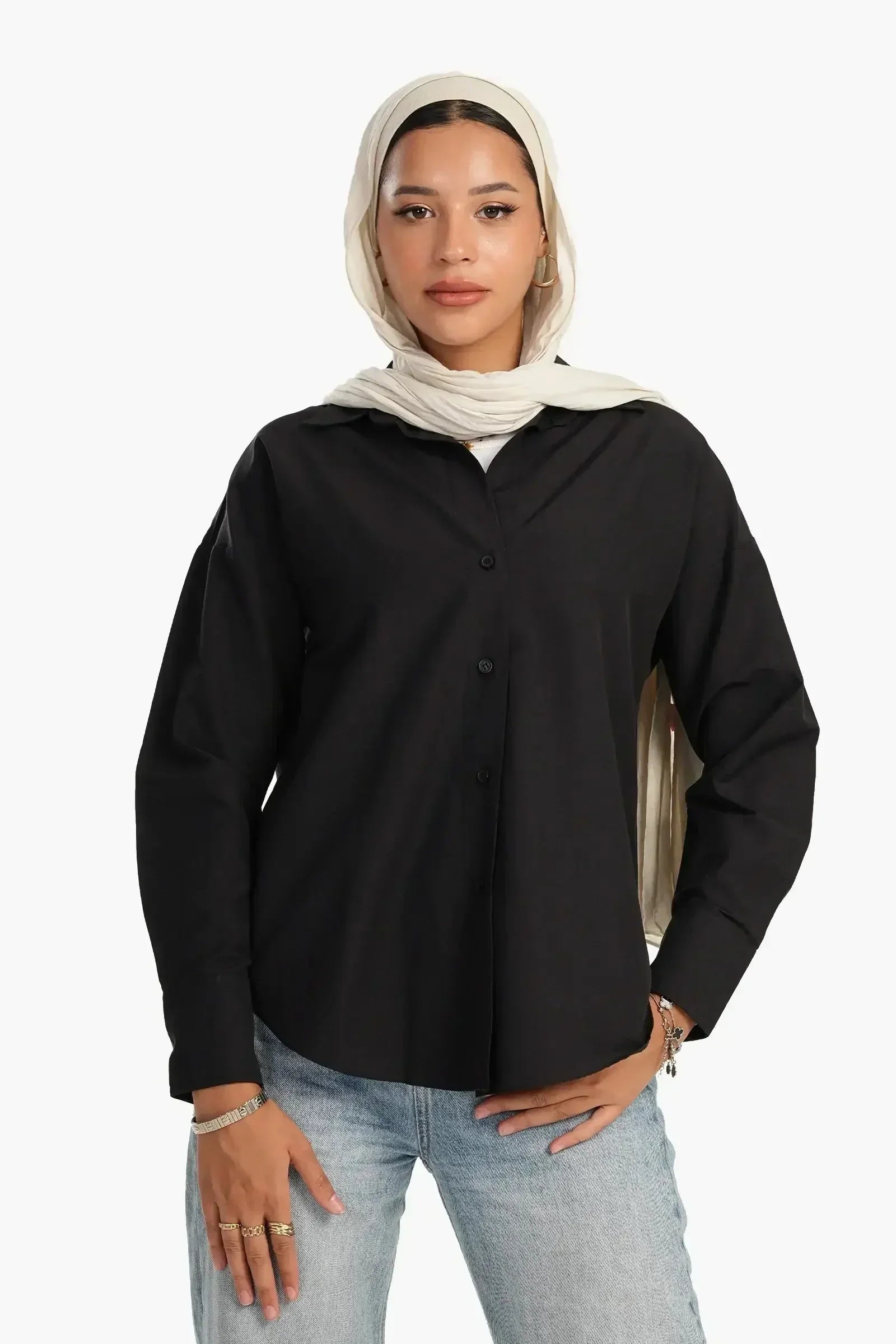 Carina - Basic Cotton Blend Shirt 4