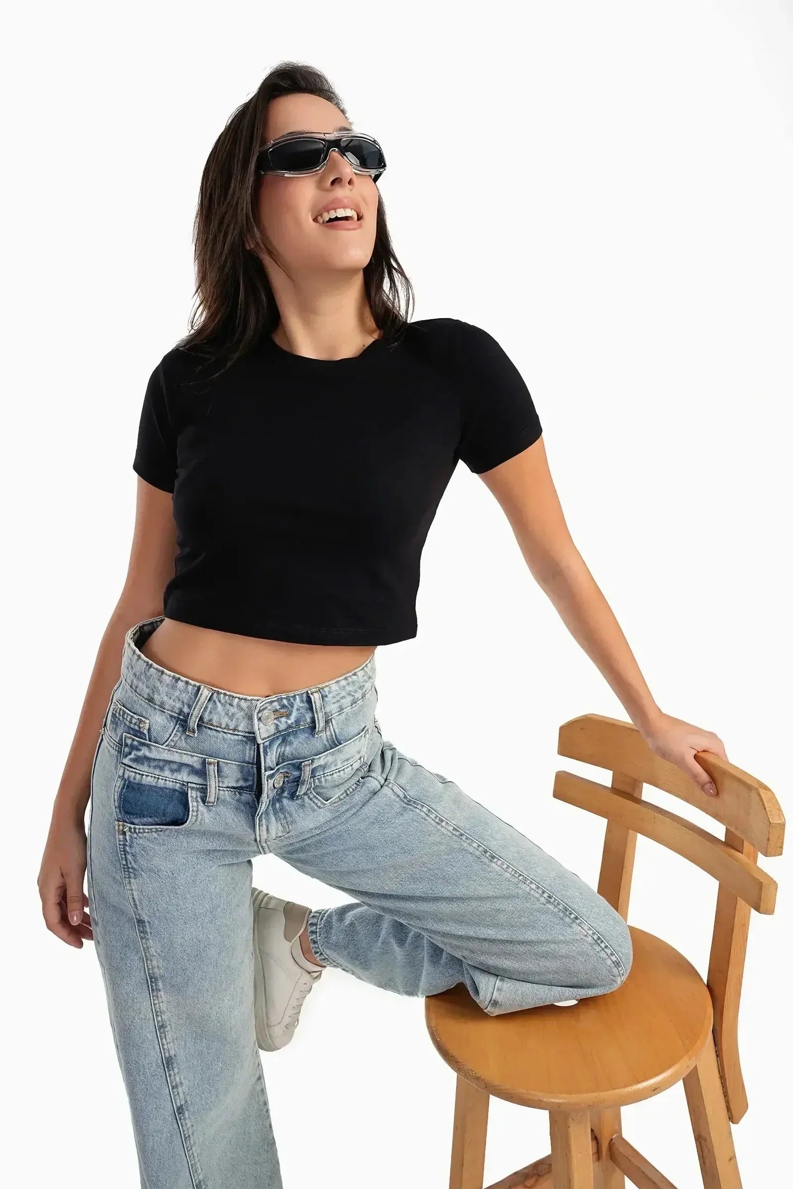 Carina - Everyday Cotton Cropped T-Shirt 1