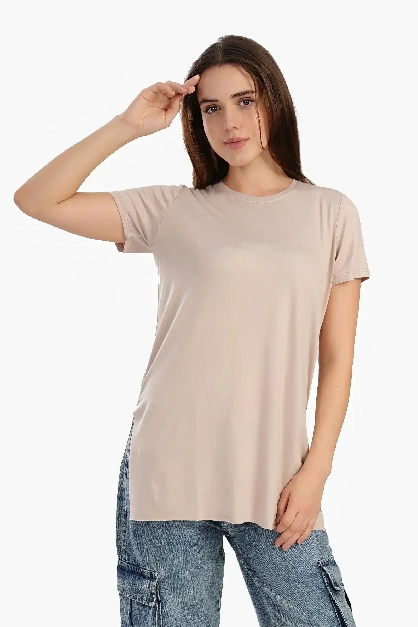 Carina - Chic Viscose Half-Sleeve Top 1