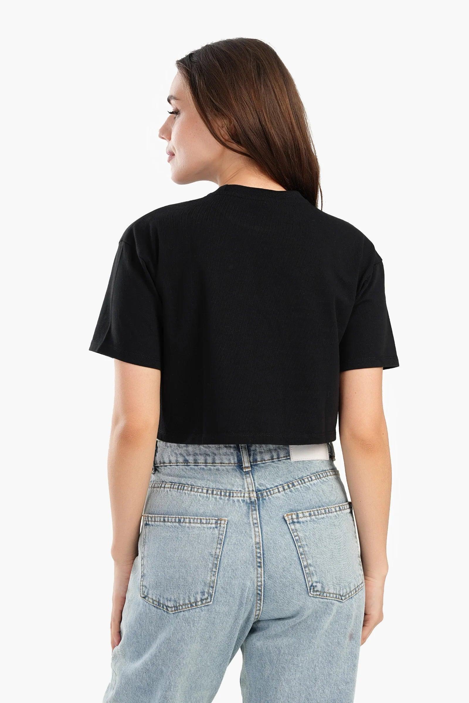 Carina - Trendy Cropped Half-Sleeve Top 3