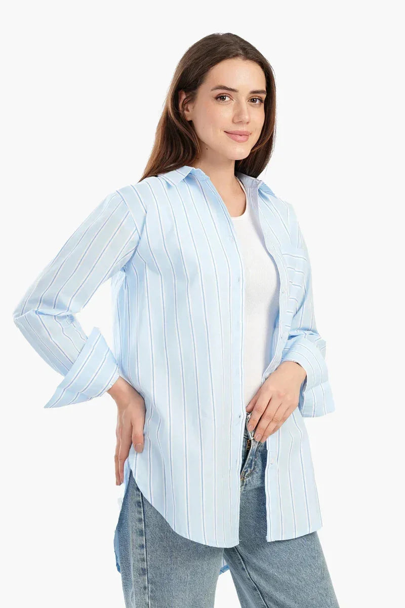 Carina - Timeless Striped Button-Down Shirt 3