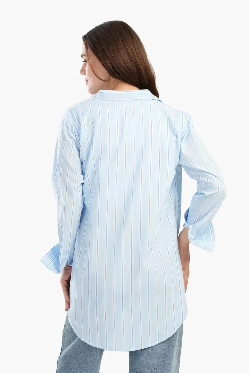 Carina - Timeless Striped Button-Down Shirt 5