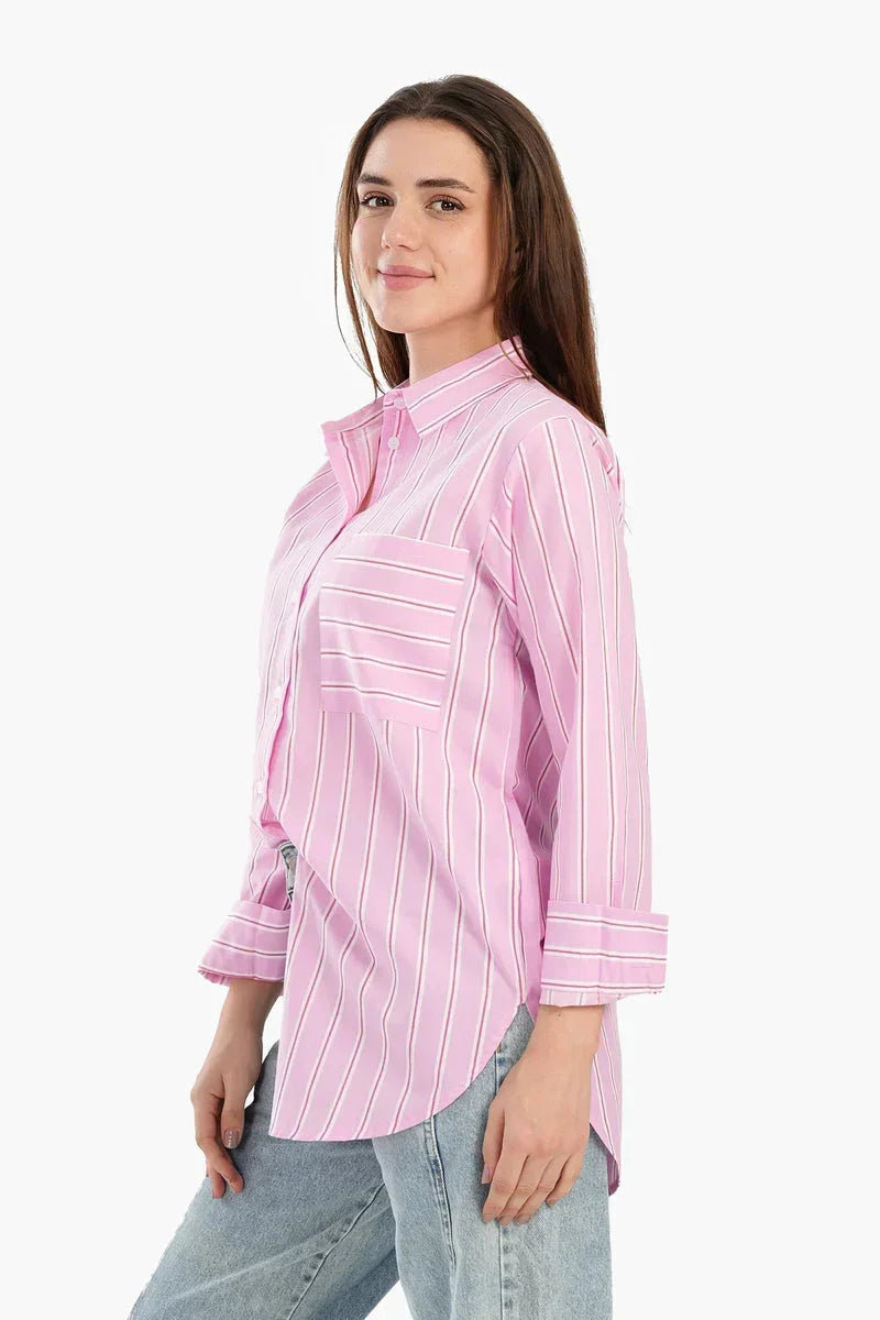 Carina - Timeless Striped Button-Down Shirt 4