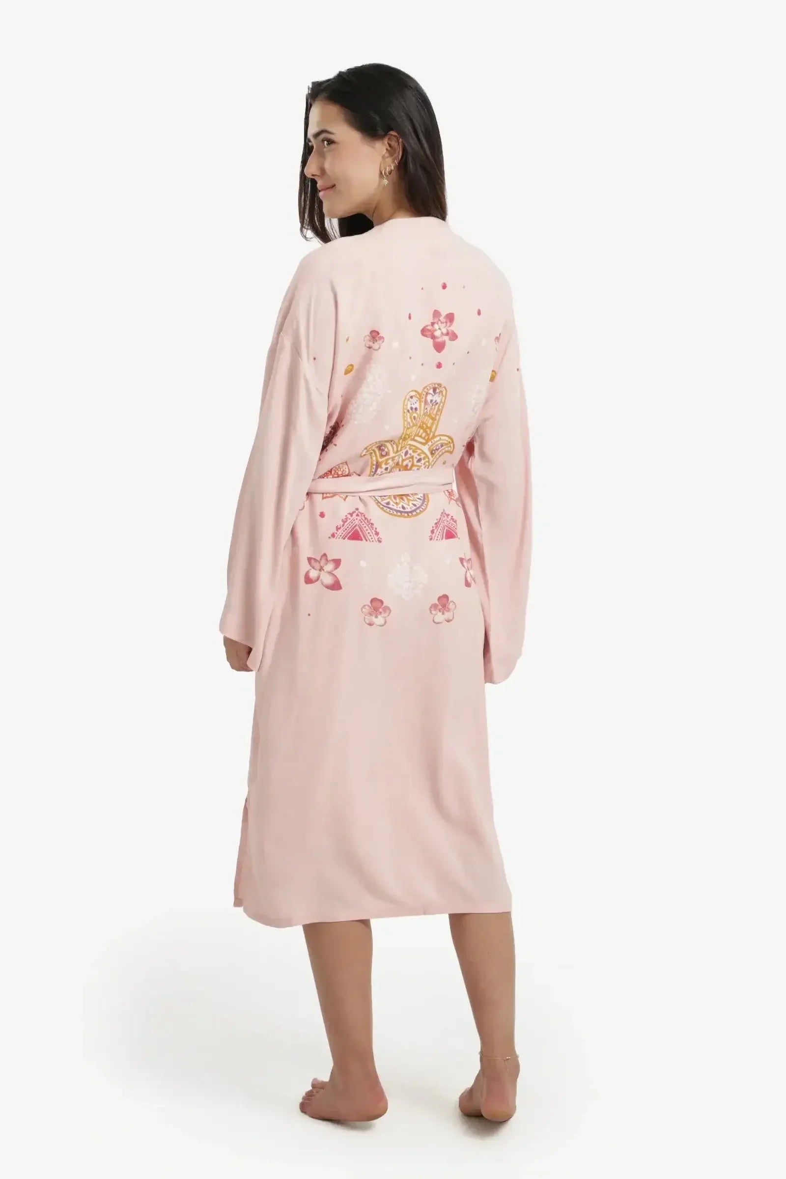 Carina - Printed Back Viscose Robe 2