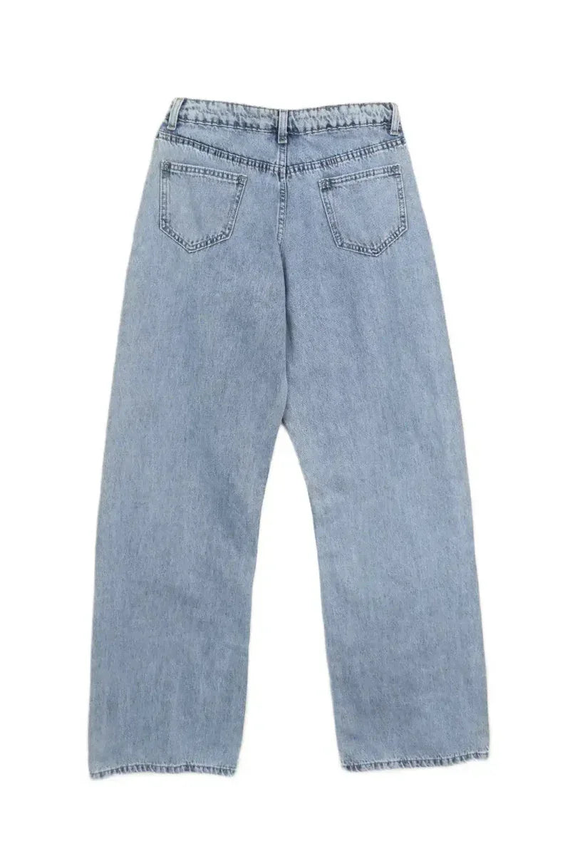 Carina - Straight Cut Denim Pants 8