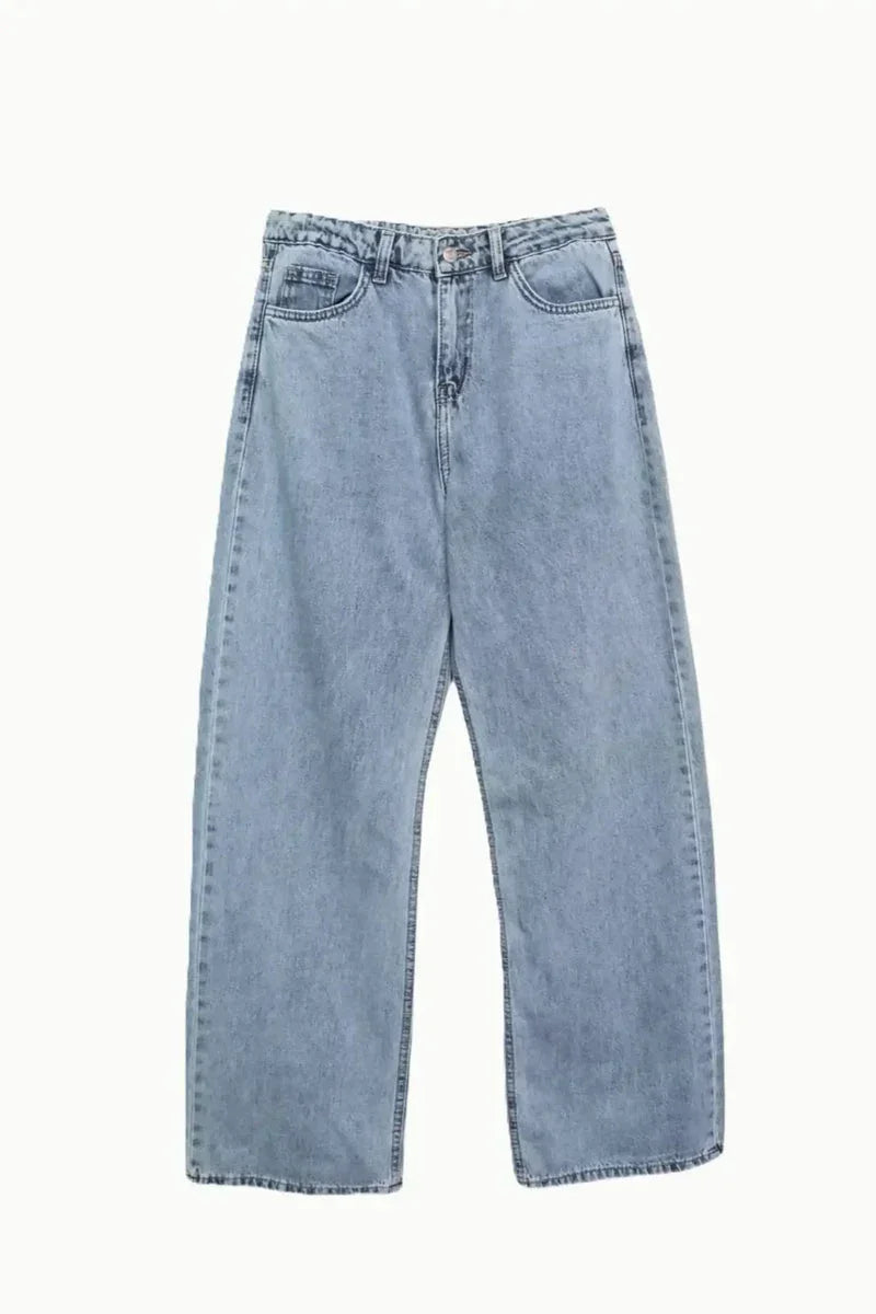 Carina - Straight Cut Denim Pants 7