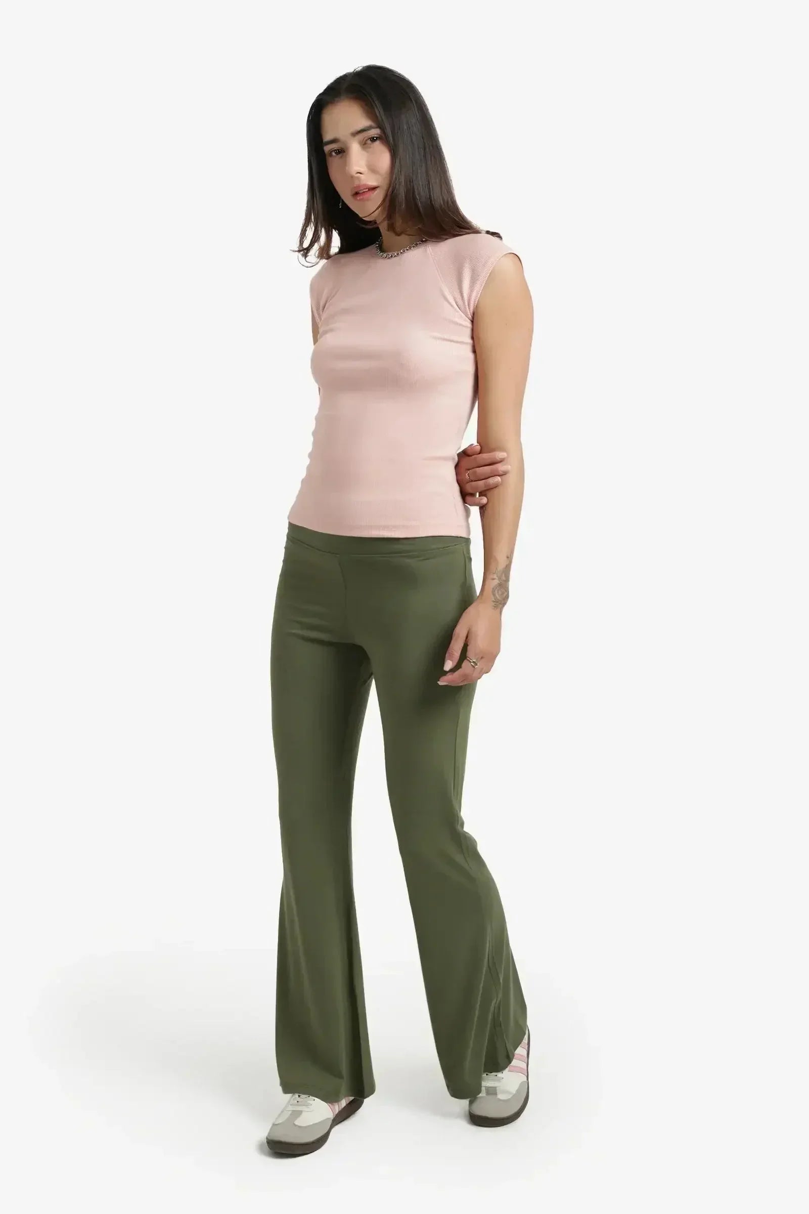 Carina - Ribbed Cap Sleeves Top 14