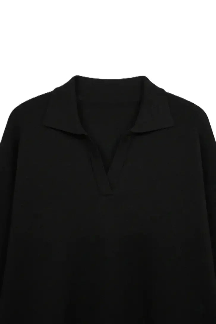 Relaxed Fit Side-Slit Pullover - Carina 17