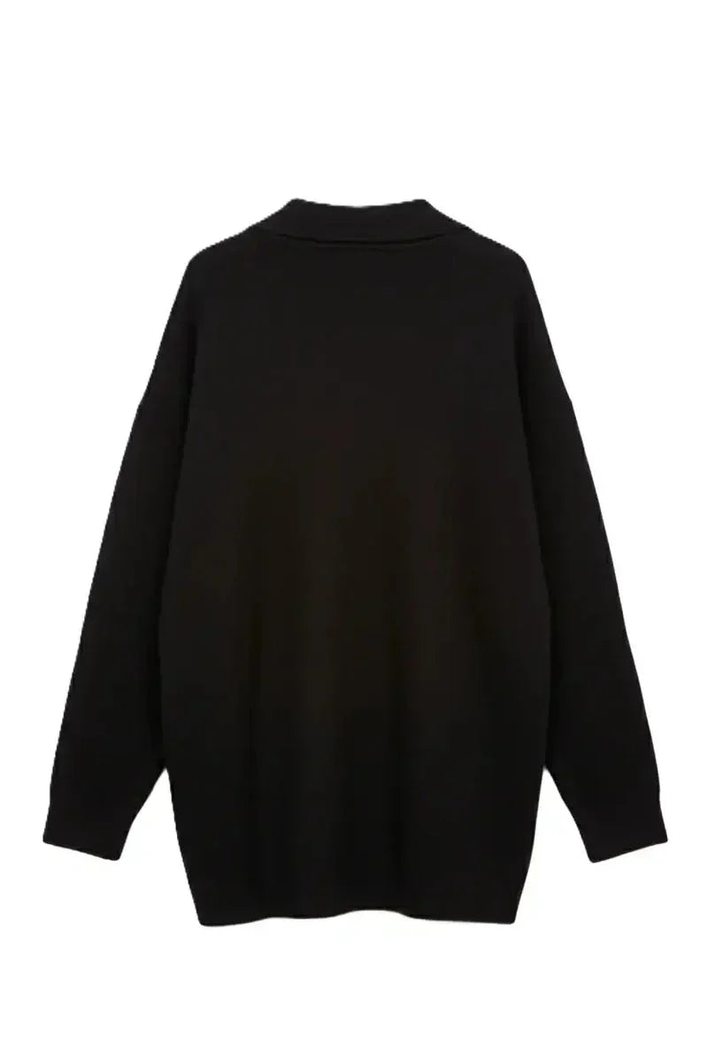 Relaxed Fit Side-Slit Pullover - Carina 16