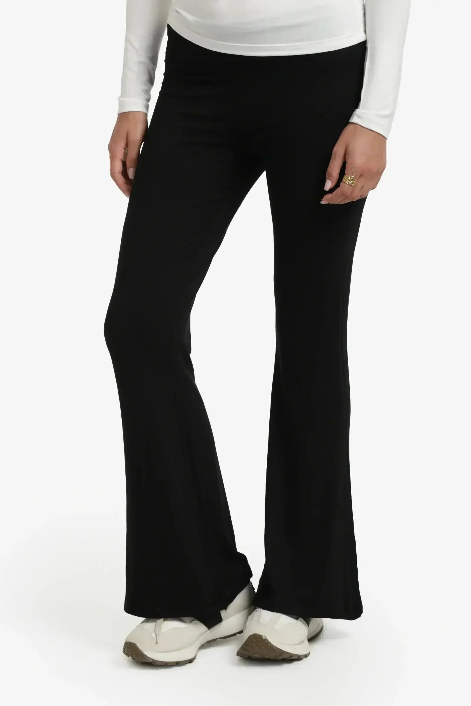 Carina - Elastic Waist Flare Pants 2