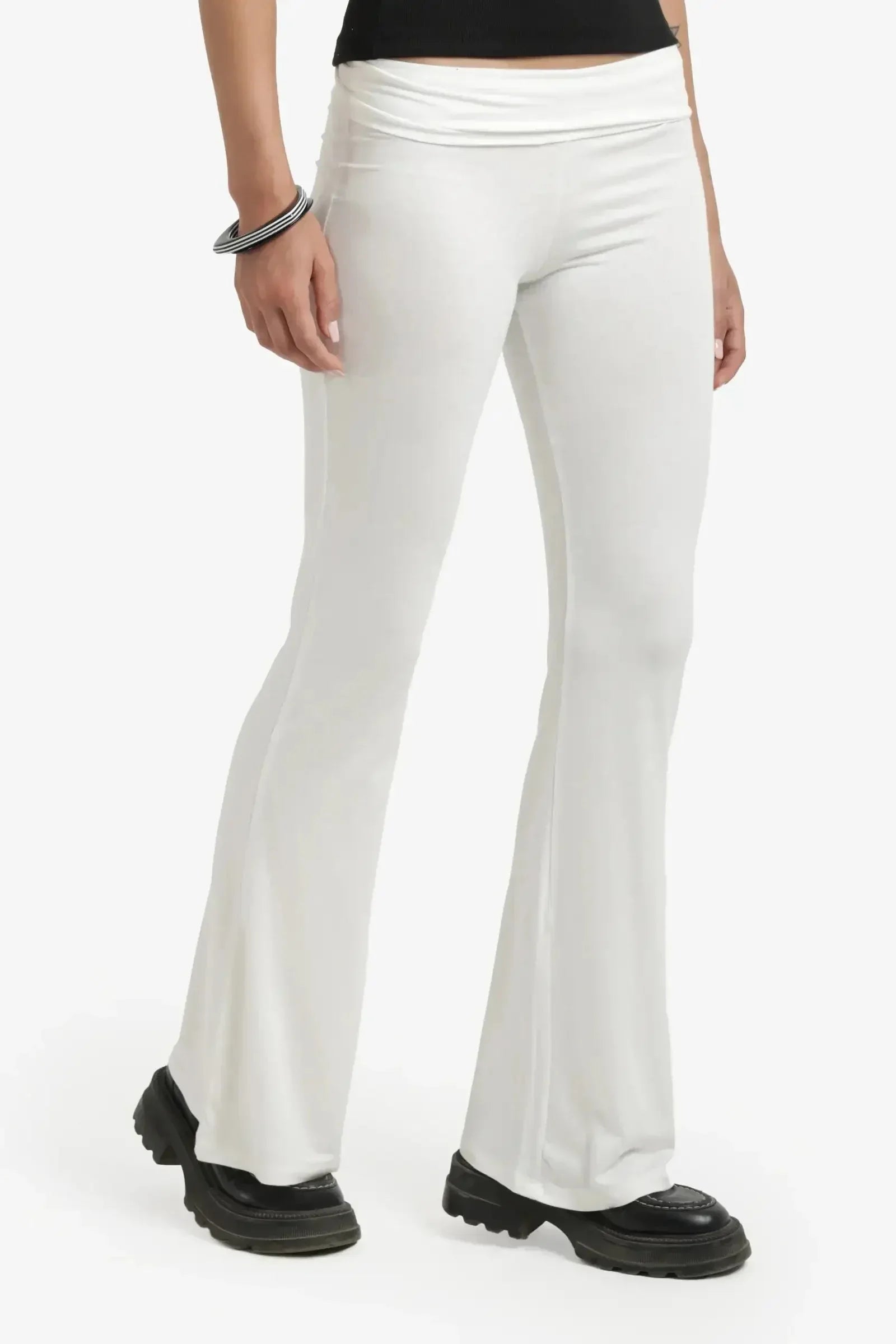Carina - Elastic Waist Flare Pants 4