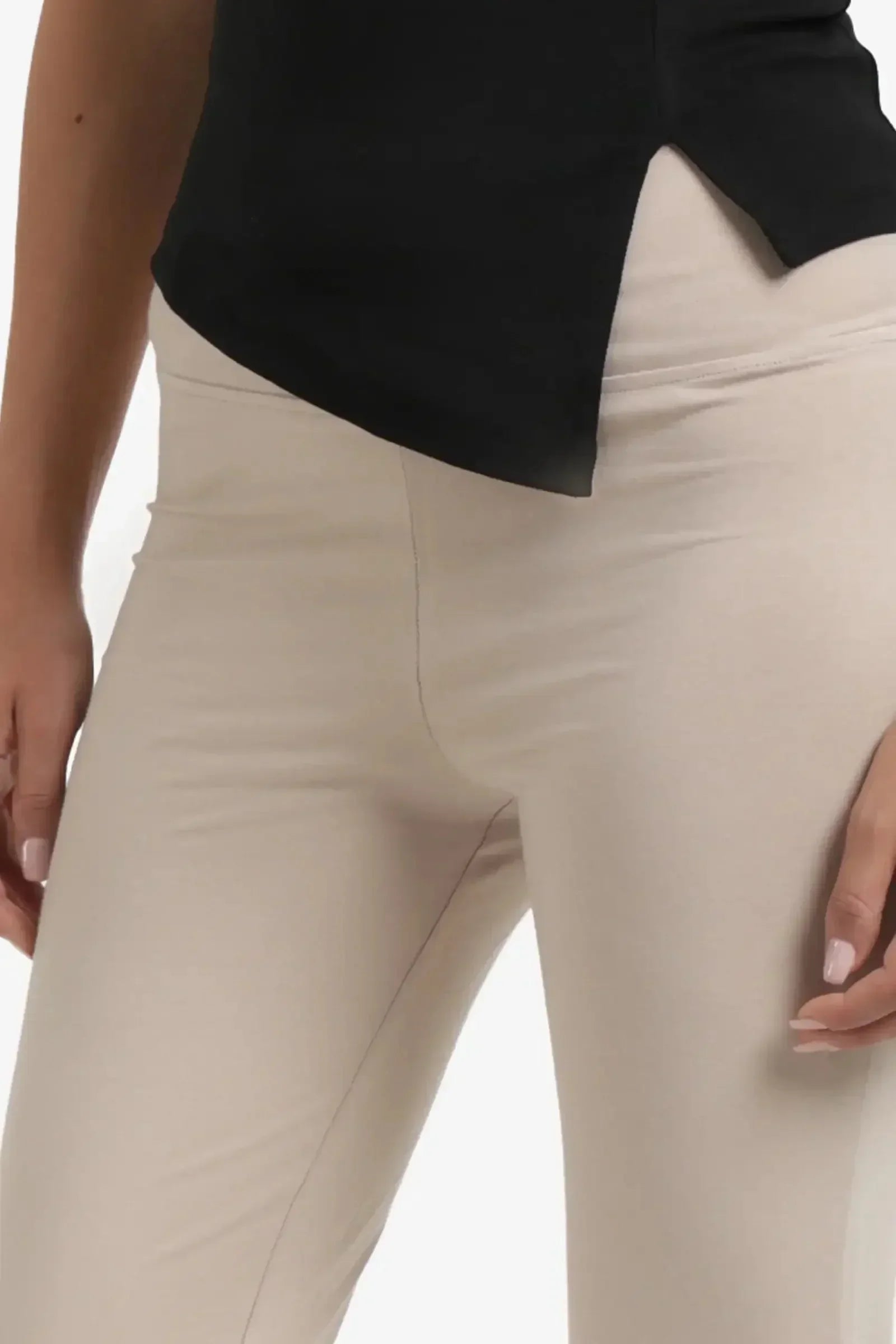Carina - Elastic Waist Flare Pants 8
