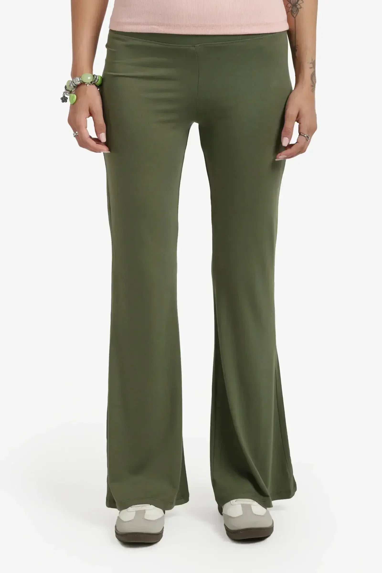 Carina - Elastic Waist Flare Pants 9