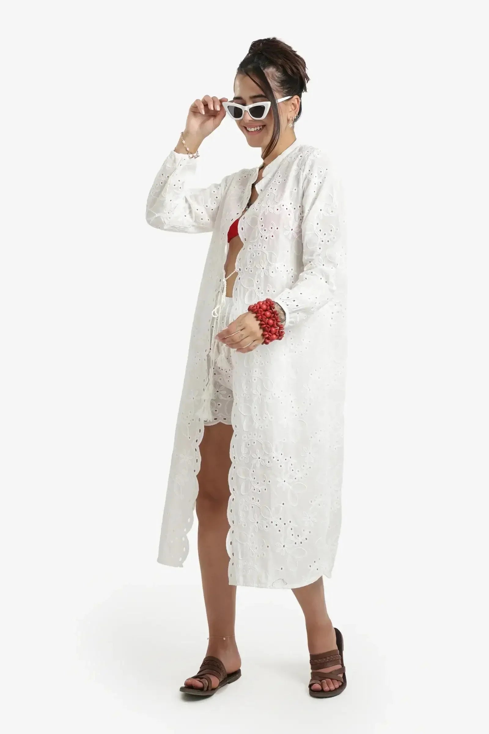 Carina - Self Patterned Beach Kimono 2