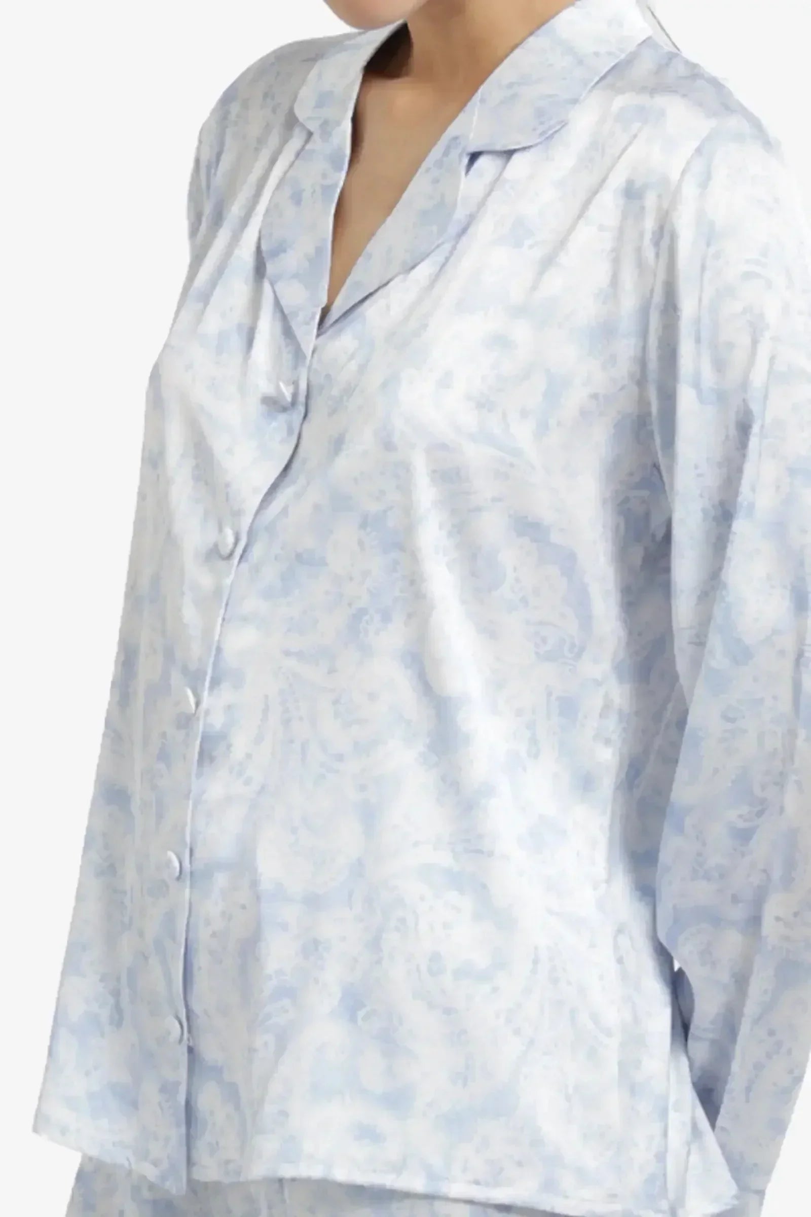 Carina - Blue & White Pyjama Set 2