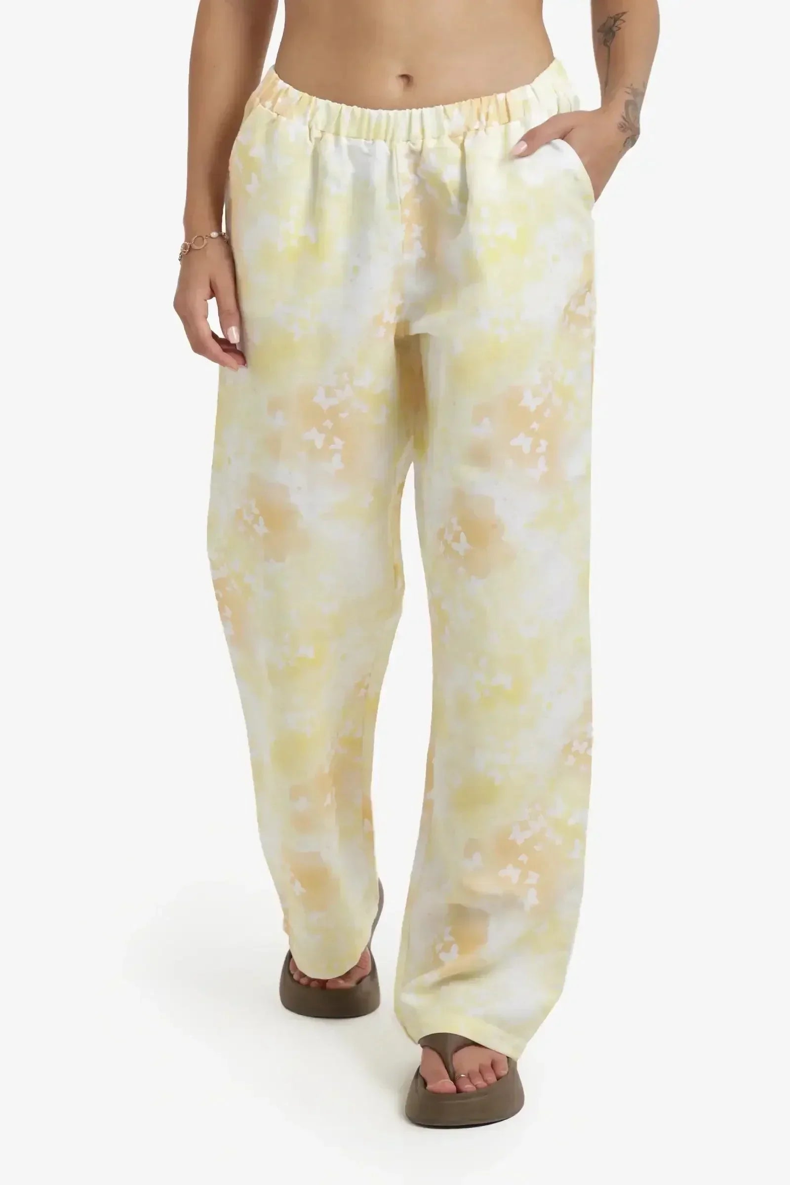 Carina - Self Pattern Beach Pants 1