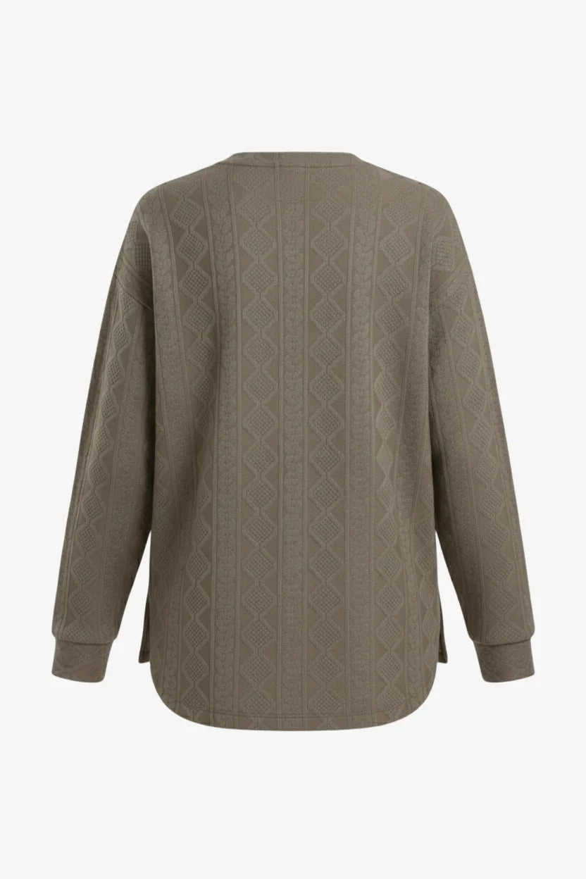 Carina - Self-Pattern Relaxed Pyjama Set 14