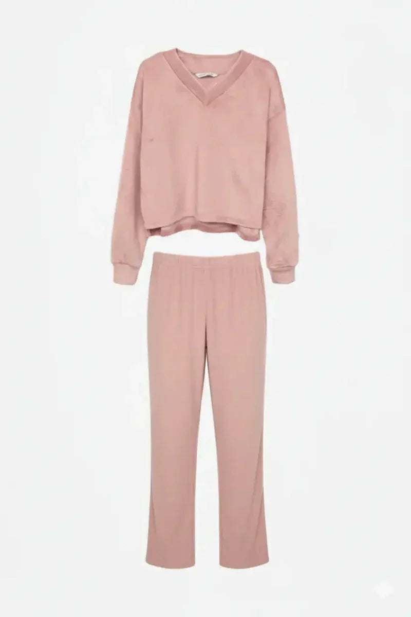 Carina - Ribbed Velvet Pyjama Set 12