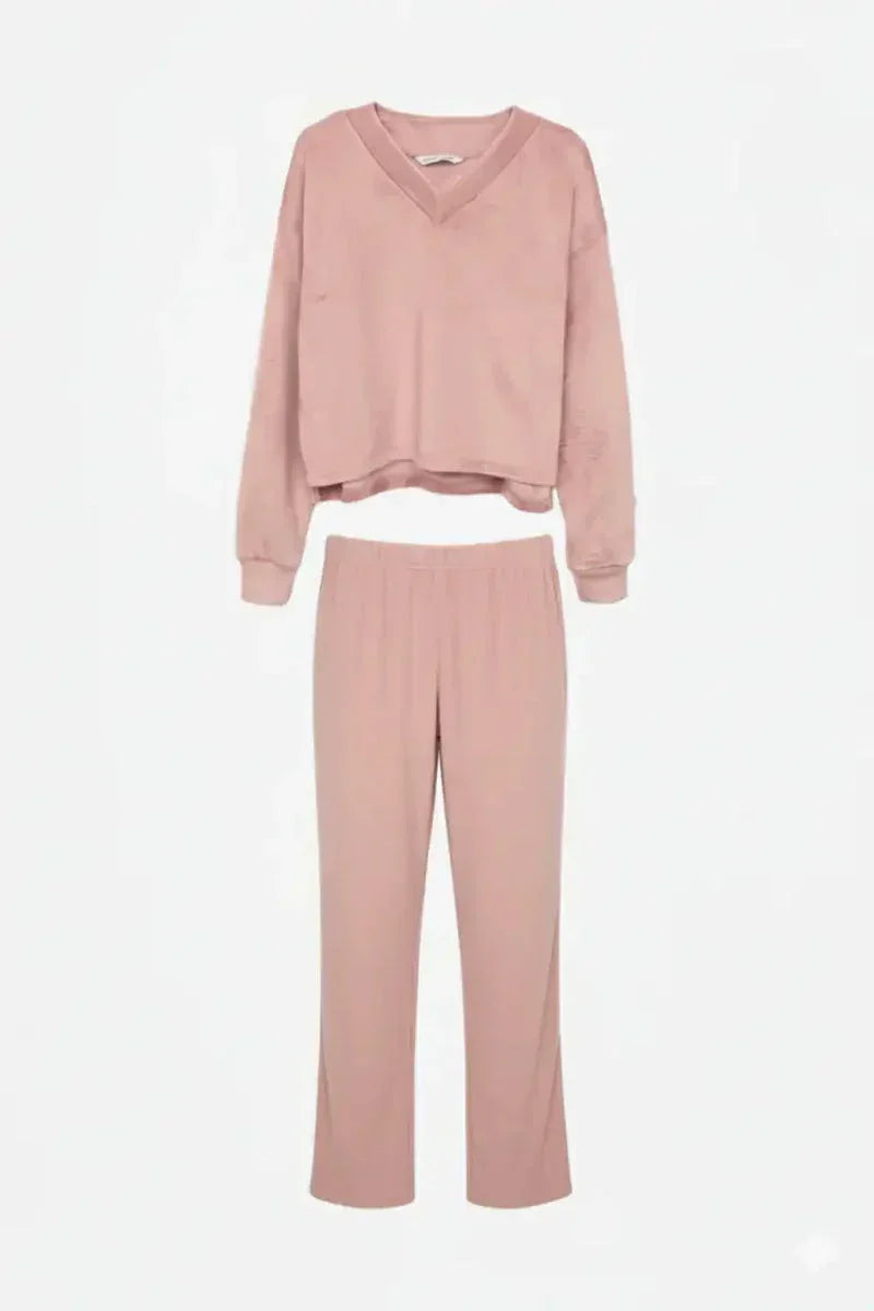 Carina - Ribbed Velvet Pyjama Set 12