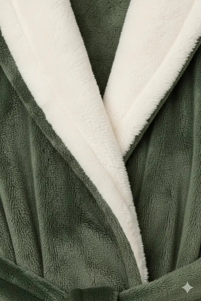 Carina - Velvet Padded Robe with Belt 21