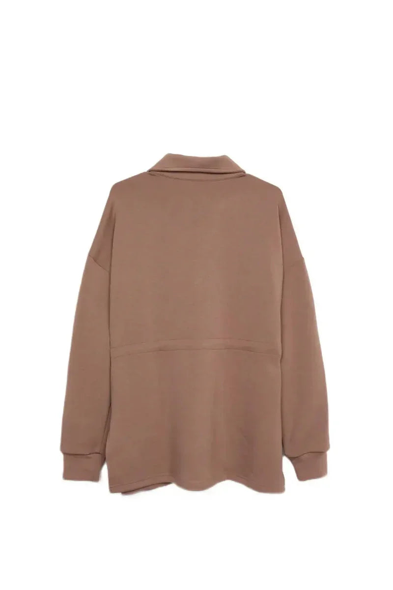 Half Zip-Up Lounge Sweatshirt - Carina 14