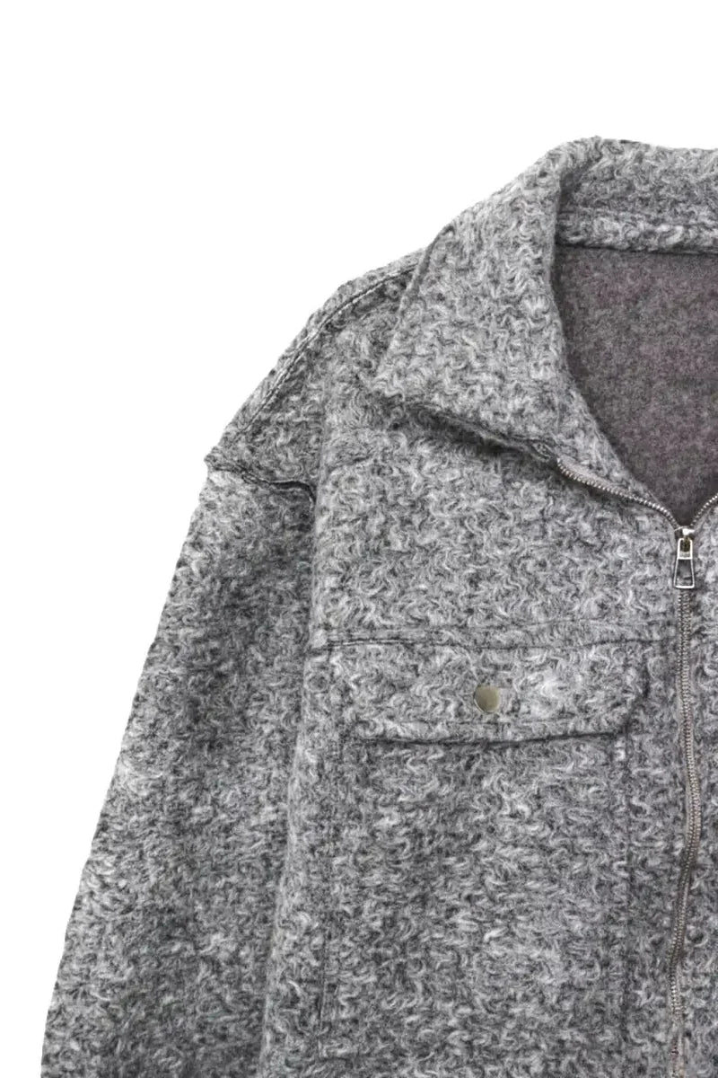 Carina - Cropped Fleece Zip-Up Jacket 13