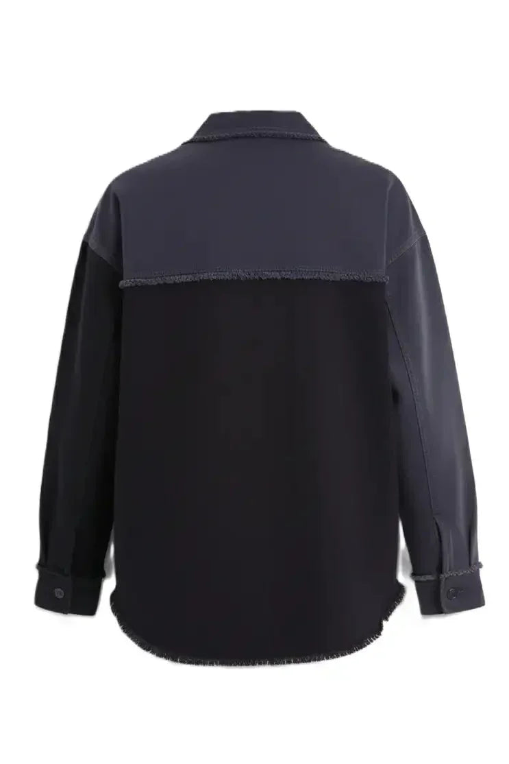 Carina - Two-Tone Denim Shirt 7