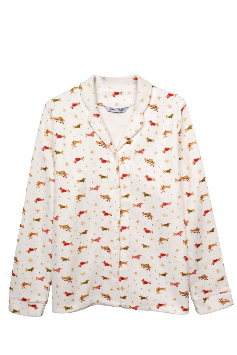 Carina - Christmas Printed Pyjama Set 6
