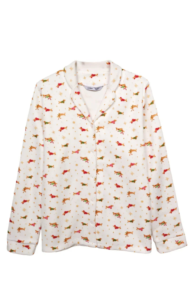 Carina - Christmas Printed Pyjama Set 6