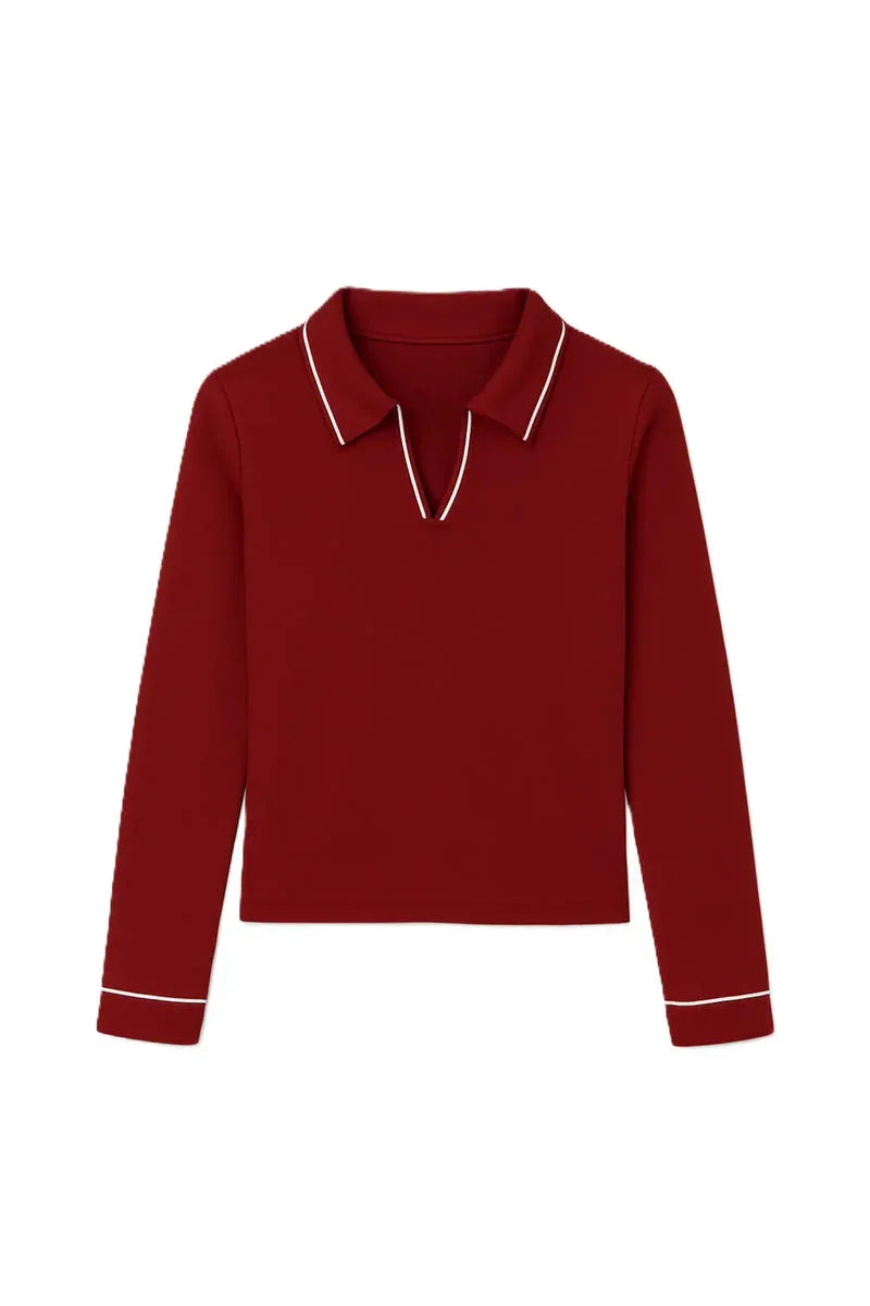 Carina - V-Collared Neck Top 12