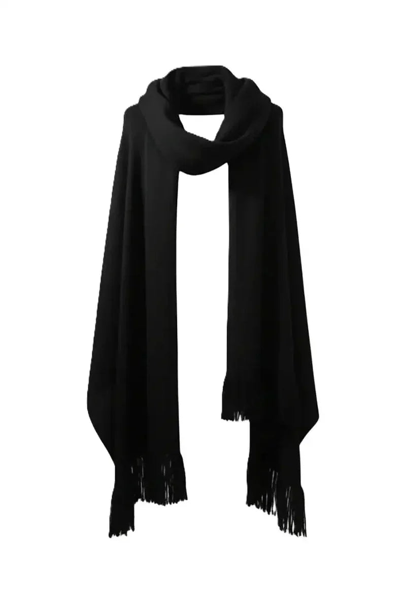 Carina - Fringed Rectangular Shawl 12