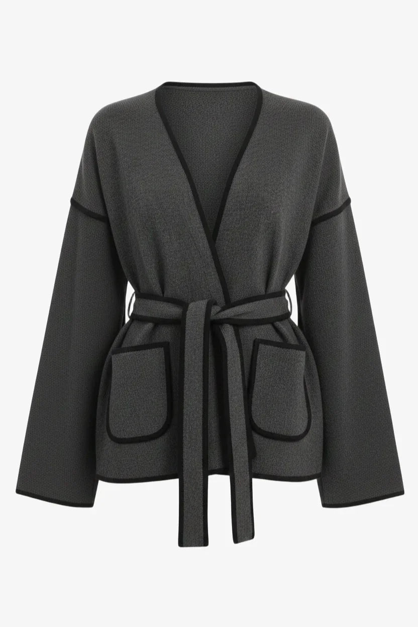 Carina - Open-Neck Wrap Jacket 10