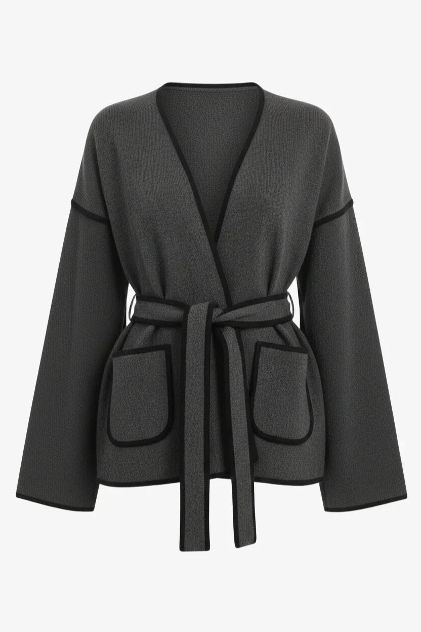Carina - Open-Neck Wrap Jacket 10