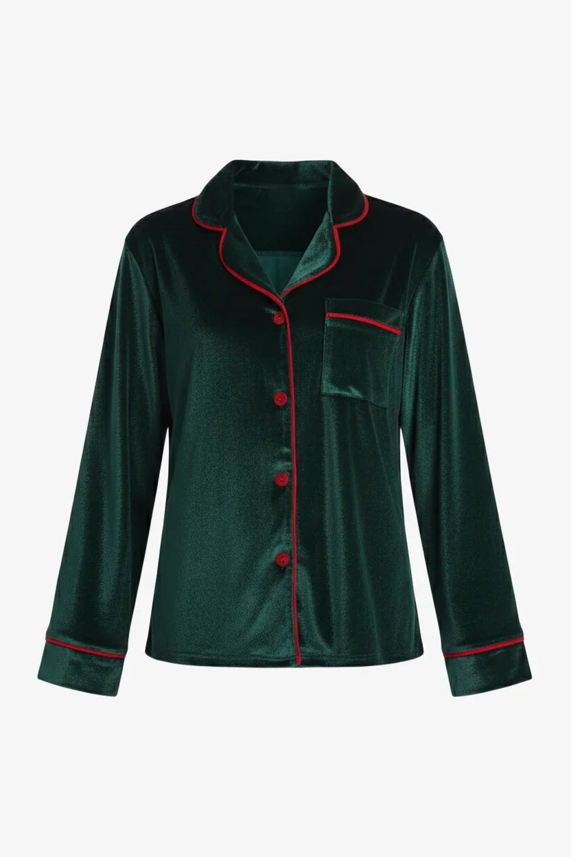 Carina - Pyjama Set with Contrast Piping 5