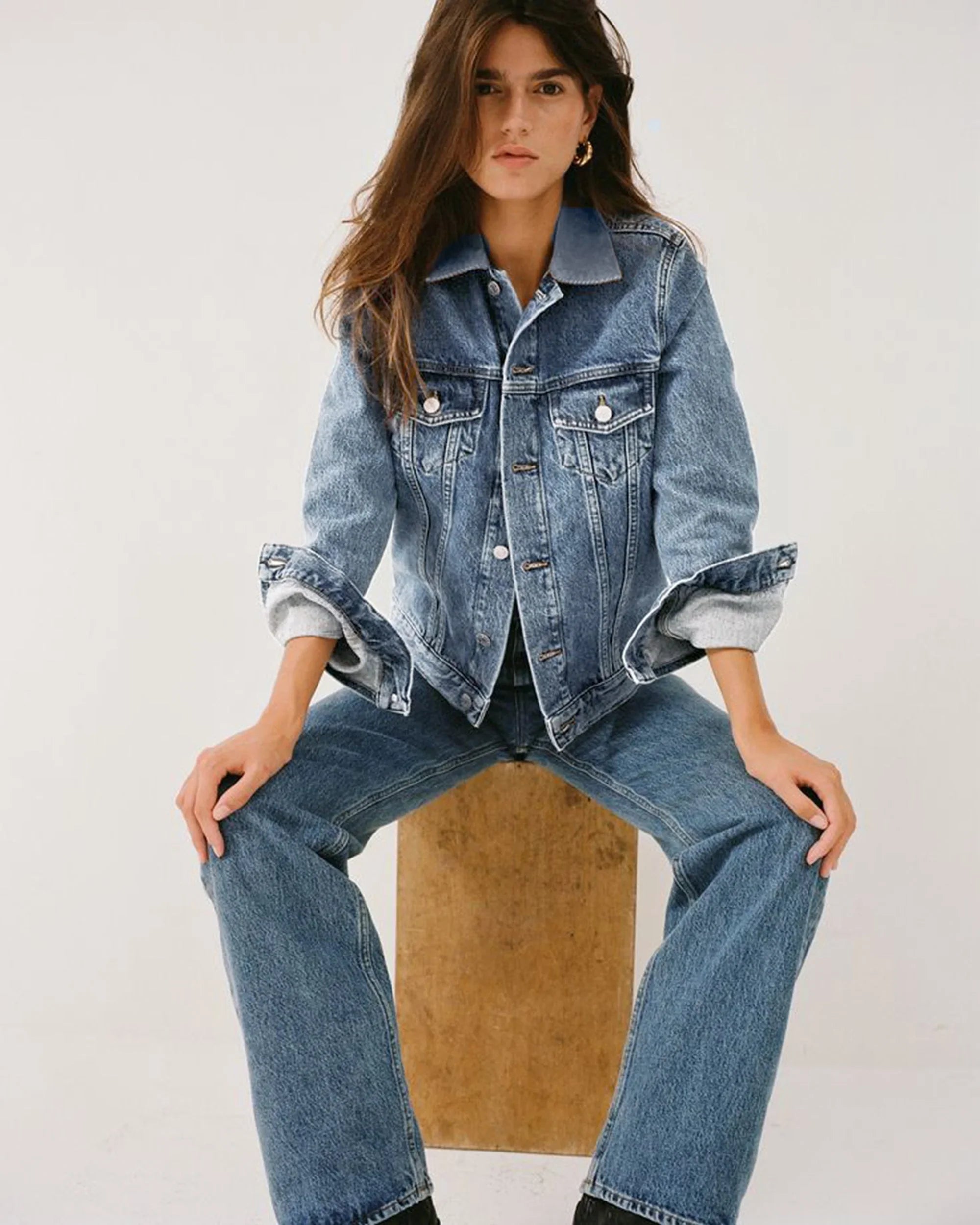 Women Denim Jacket - Light Blue - NAS Trends 4