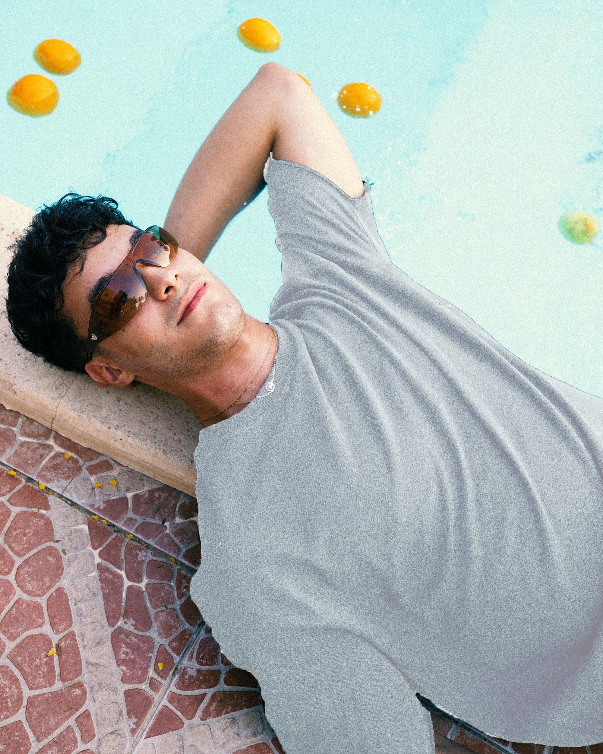 NAS Trends - Stitched Basic Unisex Oversized SS T-Shirt - Grey 2